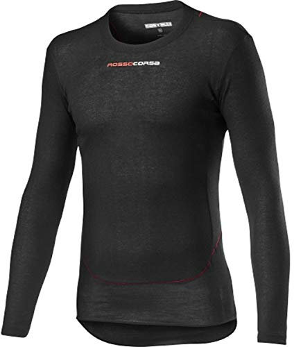 CASTELLI Prosecco Tech Long Sleeve, Mens, Cycling Underwear, 4520529, Black, L