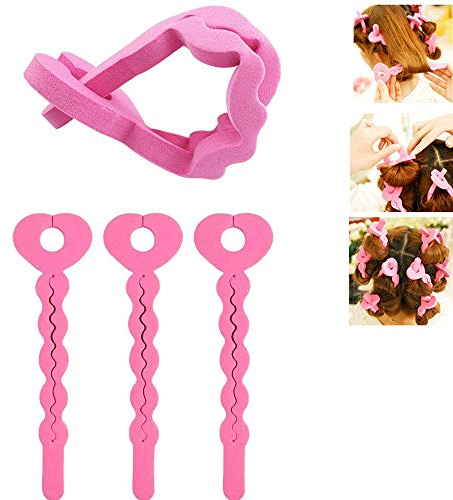 Weiche Schaumstoff Haar Lockenwickler,30 Stück Schwamm Haar Rollen Flexible Lockenwickler Schaum Lockenwickler für Lange Kurze Dicke Dünne Lockenwickler für DIY Haar Damen Mädchen Reise Lockenwickler