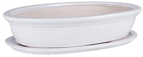 botle Mini Pot de Fleurs en céramique pour bonsaï - Blanc - 6 Tailles (50)