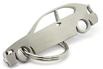 CarShape Schlüsselanhänger aus Edelstahl - Typ e46 Compact Car Shape m4 Teile Tuning Auto KFZ Fahrzeug Limousine Limo Touring Cabrio Coupe