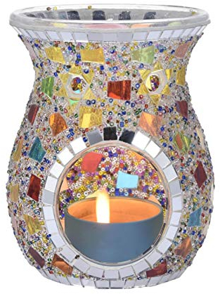 Prom-note Oilburner Duftlampe Brenner ÖLe Teelicht Türkische Bunte Tischaroma Lampe, Kerze Ätherisches Öl Brenner Für Dekoration Schlafzimmer Nach Hause - Keine Kerze