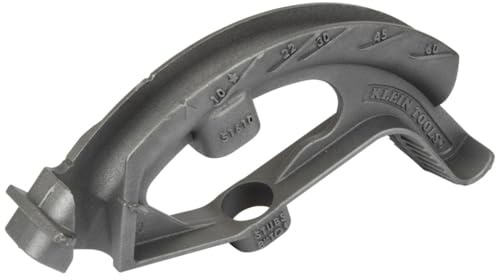 Klein Tools 51610 Iron Conduit Bender Head, Made in USA, for 1-Inch EMT or 3/4-Inch Rigid IMC, use with Klein Tools Angle Setter (Cat. No. 51613)