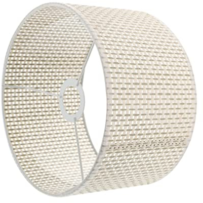 SOLUSTRE Gewebte Lampenschirm E27 Tischlampe Lampenschirm 30cm Beige Schutzhülle für Pendelleuchte Deckenleuchte Stehlampe Wandleuchte Zuhause Hotel Schlafzimmer Wohnzimmer Dekoration