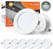 ALUSSO® LED Einbaustrahler 230V Ultra Flach 9W 720LM LED Spots Badezimmer, 6500K Kaltweiß Deckenspots IP44 Einbauleuchten für Wohnzimmer Küche, Durchmesser 145MM, Lochmaß 120-130MM, 6er Set