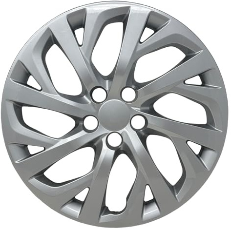 HubStar Hubcap Replacement for Toyota Corolla 2017-2019, Premium Replica 16-in Wheel Cover, Silver (1-Piece)
