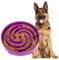 Large Pet Slow Feeder Dog Bowl, Slow Eating Dog Bowl Fun Puzzle Feeding Bowl Non Skid Bloat Stop Dog Food Bowl Interactive Maze Bowl Purple