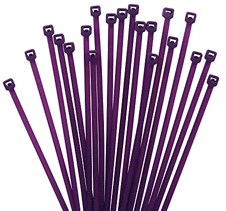 XINGO 1000 Stück Kabelbinder Purpur, 150mm x 2,5mm, 8,1 kg Zugfestigkeit, kleine Größe, UV Beständig Set für Zur Ordnung von Kabeln, Gartenarbeit, Hause, im Büro, der Garage