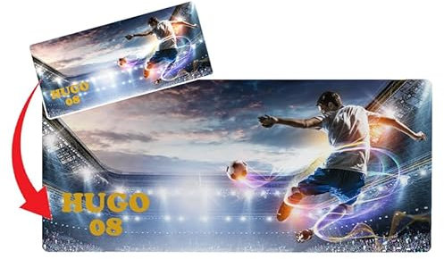 Wanapix | Tapis de Souris Gaming Personnalisé | Tapis de Souris Rectangulaire Géant XXL | 90x40 cm | Base en Caoutchouc Antidérapant | Très Flexible | Cadeau Gamers et Streamers | 100% Personnalisé