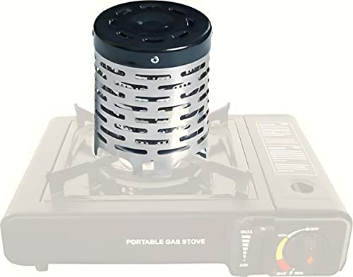 Greenpopint Heizaufsatz für Campingkocher/Gaskocher - Gasheizung, Heizungsabdeckung, Zeltheizung, tragbarer Stahlwärmer, Camping Heizung, Campingkocherzubehör