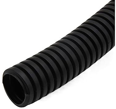 1/5/10 M 7.5mm-34.5mm PP Isolato Tubo Corrugato Filo Tubo Filettatura Tubo Corrugato Tubo Manicotto Protettivo (Color : Black Closure, Size : AD 18.5 X ID 14.3MM_10 METERS)