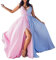 Zshosam Robe longue d'hiver en dentelle bleue pour femme - Robe de maternité - Pour séance photo - Noir, Tac01 Rose, S