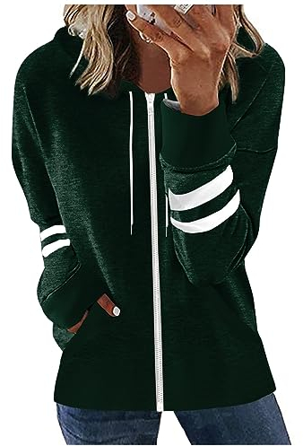 SHE.White Regenjacke Rennrad Winter Jacke Damen% Teddyjacke Damen Bolero Jacke Oversize Strickpullover Crop Pullover Damen Jacke Damen Elegant Jacken Teenager Mädchen Herbst(1-Dark Green, S)