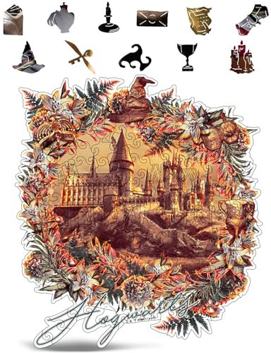 CRAFTHUB Harry Potter Hogwarts Castle - Utilitarian Romance Holzpuzzle, Magische Puzzles für Erwachsene & Kinder, für Spieleabend, Geburtstagsgeschenk, Geschenkidee