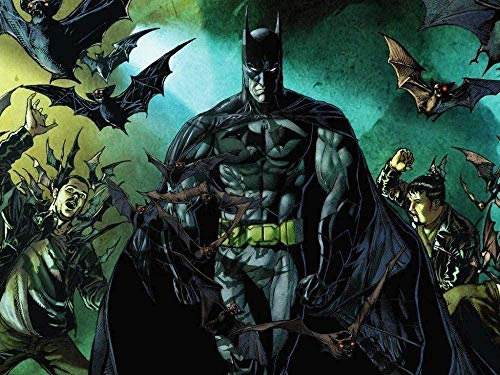 ANSNOW 1000 Piece Jigsaw Puzzles Adult Stress Reliever Casual Thek Knight-Cool Batman Teens Children Education Intelligence Classic Paper Challenge Game Impossible
