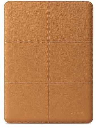 Comfyable Laptop Sleeve 13 Inch Precisely Compatible with MacBook Pro M2 2022 M1 2020-2016 & Mac Air M3 2024 M2 2022 M1 2020, Genuine Leather Laptop Case for Mac, Biscuit Brown