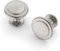 Amerdeco 10 Packs 1-1/4 Inch Brushed Nickel Cabinet Knobs, Satin Nickel Kitchen Cabinet Knobs, Drawer Pulls and Knobs for Bathroom, Closet, Cupboard and Dresser- Hardware for Cabinets