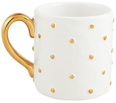 Mud Pie Keramiktasse mit Punkten, 473 ml