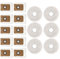 Daaxing Lot de 16 sacs à poussière pour aspirateur Cecotec pour robot Conga 11090 - Accessoires de rechange en microfibre