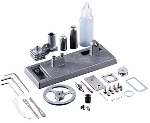 XKlemBauklode Stirlingmotor Bausatz Erwachsen, DIY Metall Stirlingmotor Bausatz Funktionsfähig, Dampfmaschinen Modell Bausatz, Experimentierkasten Wissenschaft Geschenk