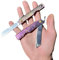 Obespina Petit Couteau Pliant Higonokami Traditionnel Japonais Manche Titane Anodisé Rose Or Lame Tanto Inversé Acier 14c28n Collection De Poche Cadeau Homme