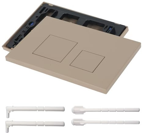 Placa de accionamiento para Geberit Sigma 01 Sigma 20 Sigma 30, placa de empuje de plástico para cisterna de inodoro de repuesto para descarga de 2 cantidades, placa de accionamiento doble, 24,5 cm x