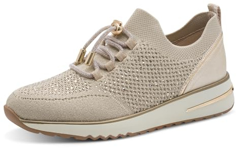 MARCO TOZZI Damen Sneaker weiches Feel Me Wechselfußbett weiches Innenfutter Elastisch