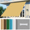 Toldo cuadrado de polietileno de alta densidad de 0,8 x 10 m, toldo de protección UV para patio, piscina, césped, actividades al aire libre, parasol blanco duradero