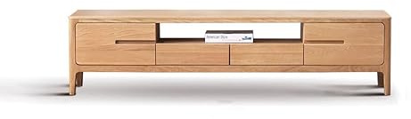 OGOODLE Mobile TV 200 cm in legno massello minimalista console moderna per piccoli soggiorni, mobili di immagazzinaggio, adatto per hotel, ecc