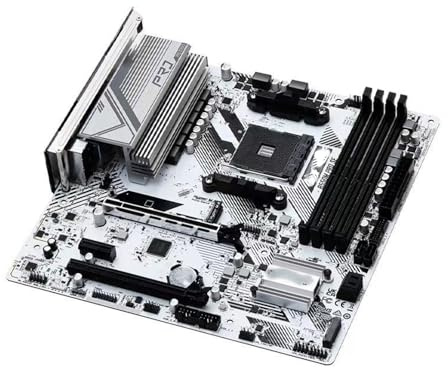 Motherboard Fit For ASRock B550M PRO-SE Desktop Computer 5V3 Pin White Gaming Motherboard Ryzen 5500 / 5600G(B550M PRO SE)