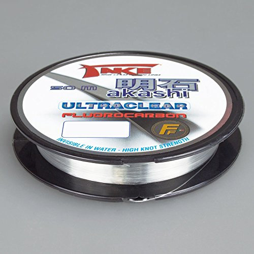 Lineaeffe Angelschunr Take Akashi Fluorocarbon Ultraclear 0.25 mm 50 m Fluorocarbon Meer Spinning Surfcasting Forelle Bolo See
