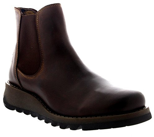 Fly London Women's Salv Chelsea Boots, Brown Dark Brown, 4 UK