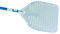 Pala pizza in alluminio anodiz forata rett 33x 33 cm manico 1.20 mt