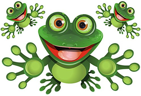 Funny Frog - Lustiger Frosch - Autoaufkleber - Funny Frog Set 03
