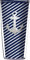 Silber Anker Bling Navy Diagonal Stripes Traveler 16 Oz Tumbler Cup