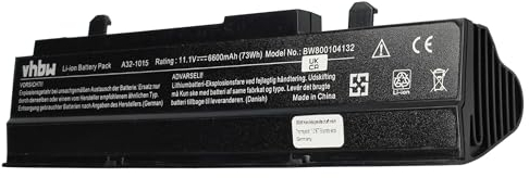 vhbw 1x Akku kompatibel mit Asus Eee PC 1215PN, 1215PEM, 1215PED, 1215N, 1215P, 1215n pu17, 1215PE Notebook (2200 mAh, 10,8 V, Li-Ion) - schwarz