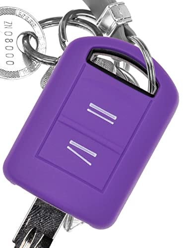 Soft Case Silikon Schutz Hülle Auto Schlüssel Lila kompatibel mit Opel Combo C Corsa C Meriva A Tigra TwinTop