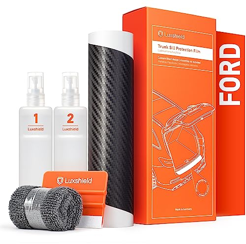 Luxshield Ladekantenschutz Folie für Ford Kuga 2 (II) C520 I 2012-2019 - Stoßstangenschutz, Kratzschutz, Lackschutzfolie - Carbon Schwarz