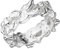 massiver Nugget Ring - hochwertige Goldschmiedarbeit aus Deutschland (Sterling Silber 925 anlaufgeschützt) 8 mm breit - außergewöhnlicher Silberring - Damenring - Herrenring - Partnerring