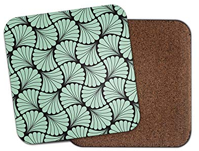 12520 Untersetzer mit elegantem Blumenmuster, Jugendstil-Muster