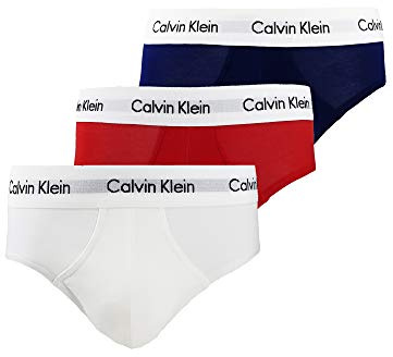 Calvin Klein Herren Unterwäsche 3er Pack Hip Brief Gr. XS Mehrfarbig U2661G-I03