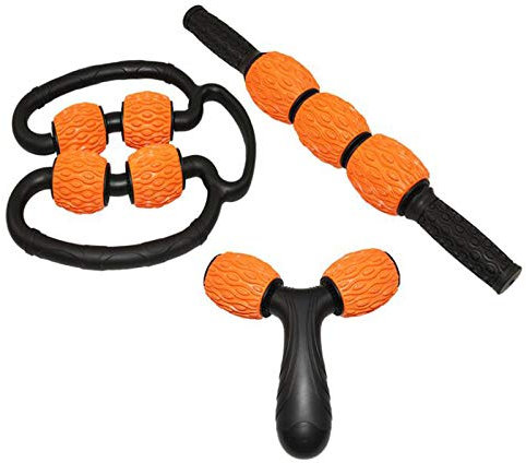 Eyands 3 en 1 Massage Roller, Rouleaux de Jambe pour Les Muscles en Mousse Rouleau de Massage Musculaire Rouleau pour Les Jambes,