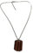 MIC0002 Collier avec pendentif rectangulaire 29 x 19 mm avec bois gravé (ancre, rose des vents ou arbre de vie)