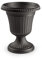 CABLEPELADO Maceta Copa, Macetero Copa, Florero Copa, Diseño Roma, Macetero Redondo, Tiesto, Fabricado en PP5 Apto balcón, jardín, Patio, Interior, 46 cm diámetro x 54 cm Altura, Color Negro