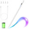 Stylus Pen for iPad A16/10/9/8/7th (2018-2025), Magnetic Pencil with Palm Rejection & Tilt Function, Compatible with iPad Pro 13/12.9/11'', Air 13/11 M2 & M3, Air 5/4/3rd Gen, Mini 6/5th(White)