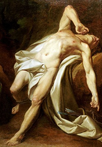 Feeling at home KUNSTDRUCK auf GEROLLTE LEINWAND Saint Sebastian Brenet Nicolas-Guy - Jahrgang vertikale Leinwandbilder auf 380gr 100% baumwolle cm_86_X_58