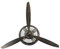 Warmhm Flugzeug Propeller Vintage Wand : Retro Bronze Eisen Propeller Wandkunst H?ngende Flugzeug Propeller Für Wohnzimmer