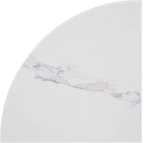 Simple Tile - Faux Marble Corner Shelf for Bathroom Shower Wall, Size 9X9X3/4, Polished (Calacatta Azure)