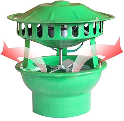 vikitim Ventilador De Escape para Chimenea, Extractor De Humos De Chimenea, Ventilador De Escape para Chimenea/Leña/Quemador De Leña En La Azotea A