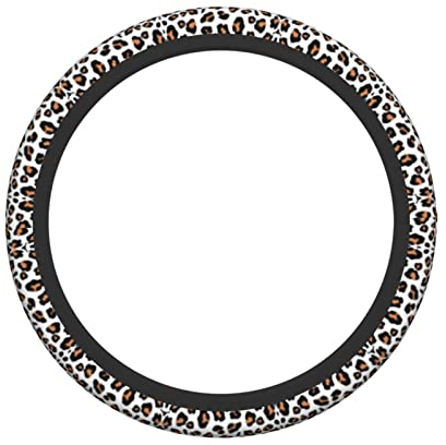 Lenkradhülle aus Leoparden-Stretch, langlebig, rutschfest, Lenkradbezug