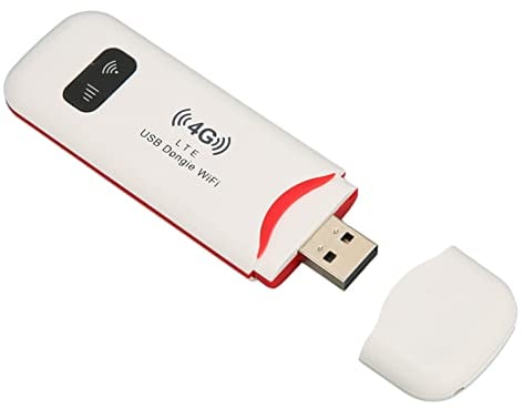 Sxhlseller Dongle de Modem WiFi USB 4G LTE, Routeur de Point D'accès sans Fil Portable, avec Emplacement pour Carte SIM, Prise en Charge de 10 Utilisateurs, Stable à Haute Vitesse, Plug and